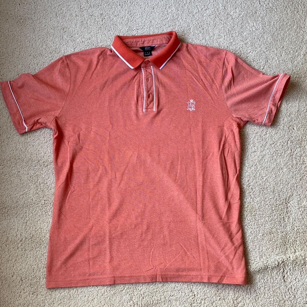 F&F Men's Polo Shirt in Coral